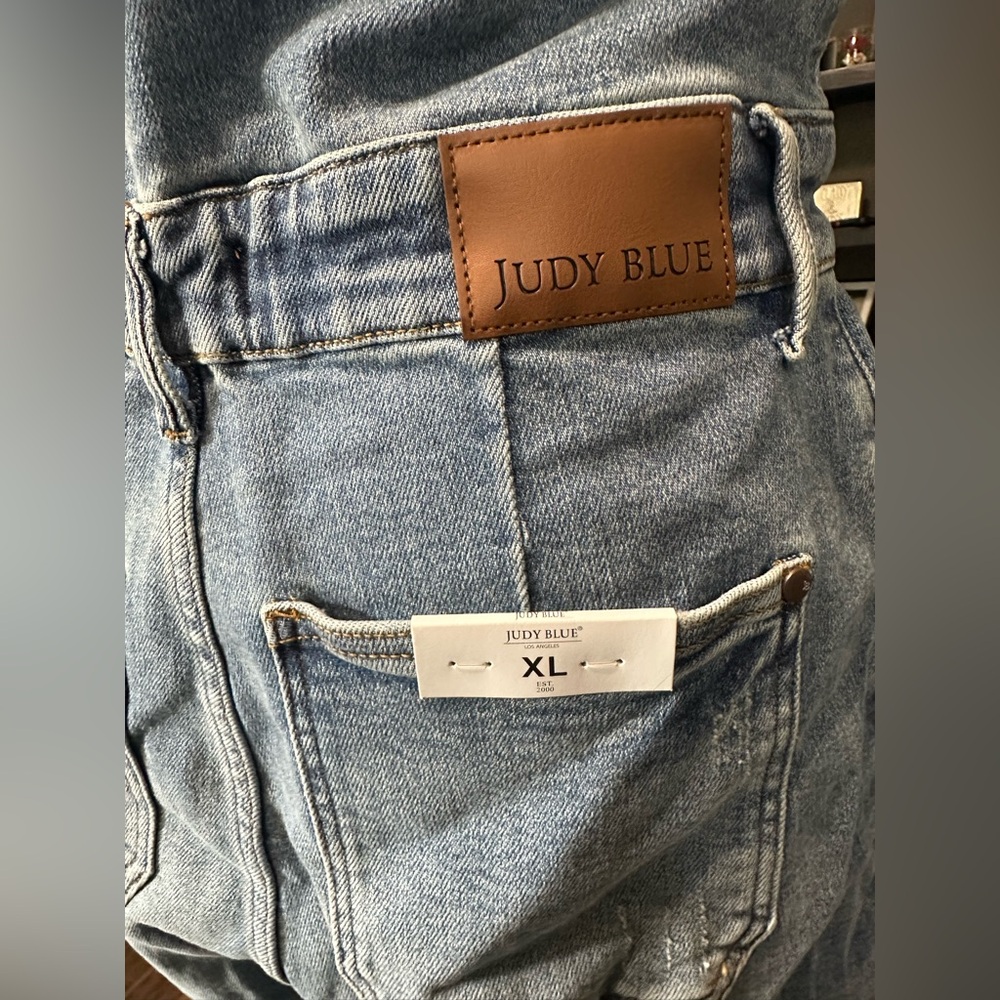 Judy Blue JOLENE Denim Romper NWT - Picture 12 of 14